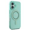 Guess GUHMP16SPFTDTEN iPhone 16 6.1 zielony/green hardcase IML Rhinestones MagSafe